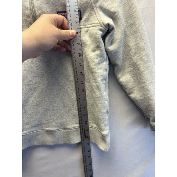 Vineyard Vines Kids Light Grey Shep Shirt 1/4 Zip Sweatshirt Small 8-10 - Picture 3 of 7